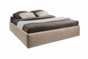 Кровать Подиум с ПМ 1600 (велюр светло-серый) в Салехарде - salekhard.ok-mebel.com | фото