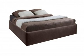 Кровать Подиум с ПМ 800 (экокожа коричневая) в Салехарде - salekhard.ok-mebel.com | фото 2