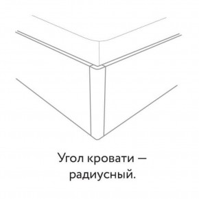 Кровать "Сандра" БЕЗ основания 1200х2000 в Салехарде - salekhard.ok-mebel.com | фото 3
