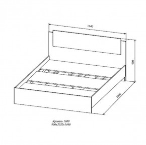 СОФИ СКР1600.1 Кровать 1600 в Салехарде - salekhard.ok-mebel.com | фото 2