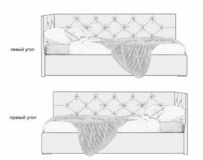 Кровать угловая Лилу интерьерная +основание/ПМ/бельевое дно (120х200) в Салехарде - salekhard.ok-mebel.com | фото 5