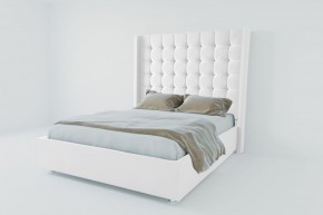 Кровать Венеция ЛЮКС с ПМ 2000 (экокожа белая) в Салехарде - salekhard.ok-mebel.com | фото 2