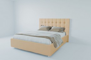 Кровать Венеция с ПМ 1600 (экокожа бежевая) в Салехарде - salekhard.ok-mebel.com | фото 2