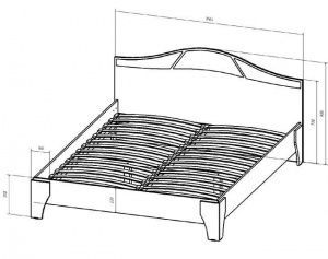 Кровать 1600 Верона в Салехарде - salekhard.ok-mebel.com | фото 2