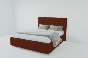 Кровать Версаль 1400 без основания (велюр бордо) в Салехарде - salekhard.ok-mebel.com | фото