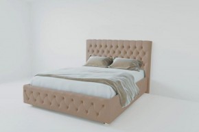 Кровать Версаль 1600 без основания (велюр серый) в Салехарде - salekhard.ok-mebel.com | фото