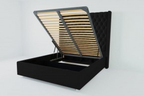 Кровать Версаль ЛЮКС с ПМ 800 (экокожа кольт ч) в Салехарде - salekhard.ok-mebel.com | фото 2