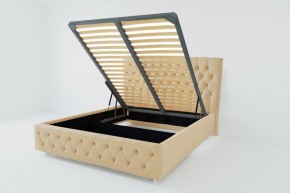 Кровать Версаль с ПМ 900 (экокожа бежевая) в Салехарде - salekhard.ok-mebel.com | фото 2