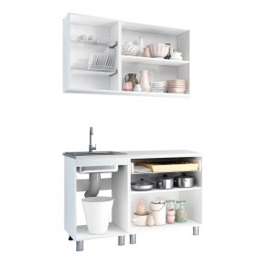 Кухня Айсбери 1.2 м (Белый/Дуб Сонома) в Салехарде - salekhard.ok-mebel.com | фото 2