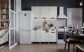 Кухня ДИОР 1500 (Белый/Дуб Крафт белый) в Салехарде - salekhard.ok-mebel.com | фото