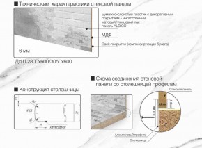 Кухонный фартук со столешницей (А-012) в едином стиле (3050 мм) в Салехарде - salekhard.ok-mebel.com | фото 7