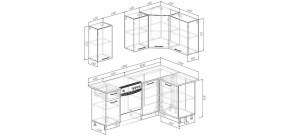 Кухонный гарнитур Антик 2000*1200 (Стол. 26мм) в Салехарде - salekhard.ok-mebel.com | фото 2