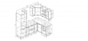 Кухонный гарнитур Антик 2400*1600 (Стол. 38мм) в Салехарде - salekhard.ok-mebel.com | фото 2