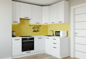 Кухонный гарнитур Белый Глянец 2200*1600 h950 (Стол. 26мм) в Салехарде - salekhard.ok-mebel.com | фото