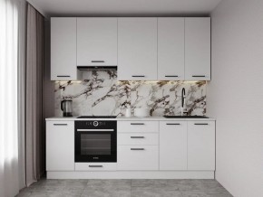 Кухонный гарнитур Белый Глянец 2400 h950 (Стол. 26мм) в Салехарде - salekhard.ok-mebel.com | фото