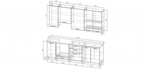 Кухонный гарнитур Белый Глянец 2400 h950 (Стол. 38мм) в Салехарде - salekhard.ok-mebel.com | фото 2