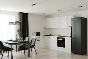 Кухонный гарнитур Белый Глянец 2600*1600 (Стол. 26мм) в Салехарде - salekhard.ok-mebel.com | фото