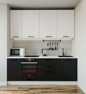 Кухонный гарнитур Графика 2200 (Стол. 38мм) в Салехарде - salekhard.ok-mebel.com | фото