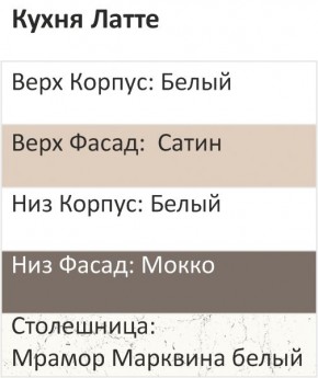 Кухонный гарнитур Латте 2200 (Стол. 38мм) в Салехарде - salekhard.ok-mebel.com | фото 3