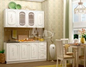 ЛИЗА-2 Кухонный гарнитур 1,7 Белый глянец холодный в Салехарде - salekhard.ok-mebel.com | фото