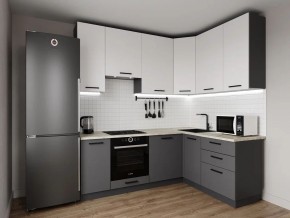 Кухонный гарнитур Меренга 2200*1600 h950 (Стол. 26мм) в Салехарде - salekhard.ok-mebel.com | фото