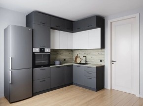 Кухонный гарнитур Меренга 2200*1700 (Стол. 26мм) в Салехарде - salekhard.ok-mebel.com | фото