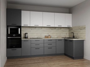 Кухонный гарнитур Меренга 3200*1400 (Стол. 26 мм) в Салехарде - salekhard.ok-mebel.com | фото
