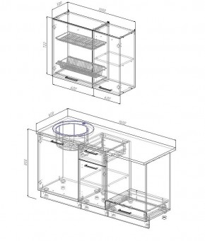 Кухонный гарнитур Муссон 1600 (Стол. 26мм) в Салехарде - salekhard.ok-mebel.com | фото 2