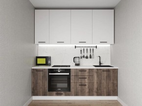 Кухонный гарнитур Старое Дерево 2200 h950 (Стол. 38мм) в Салехарде - salekhard.ok-mebel.com | фото