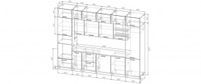 Кухонный гарнитур Старое Дерево 3400 (Стол. 26мм) в Салехарде - salekhard.ok-mebel.com | фото 2
