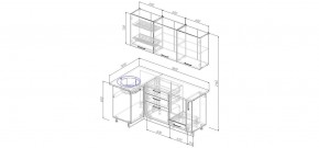 Кухонный гарнитур угловой Дели 1000*1800 (Стол. 38мм) в Салехарде - salekhard.ok-mebel.com | фото 2
