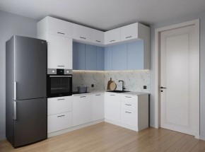 Кухонный гарнитур угловой Капри 2200*1700 (Стол. 38мм) в Салехарде - salekhard.ok-mebel.com | фото