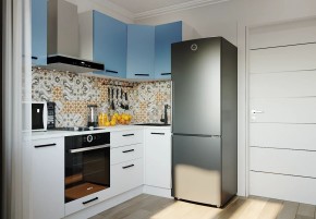 Кухонный гарнитур угловой Капри 2200х1000 (Стол. 38мм) в Салехарде - salekhard.ok-mebel.com | фото