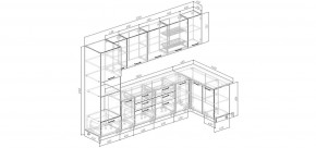 Кухонный гарнитур угловой Капри 3200х1400 (Стол. 38мм) в Салехарде - salekhard.ok-mebel.com | фото 2