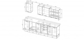 Кухонный гарнитур Умбра 2800 (Стол. 38мм) в Салехарде - salekhard.ok-mebel.com | фото 2