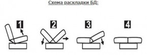ЛАУРА ЛЮКС Диван Лаура Люкс БД+2подушки в Салехарде - salekhard.ok-mebel.com | фото 7