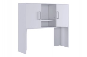 ЛАЙТ 2 Надстройка стола компьютерного (1200) белый в Салехарде - salekhard.ok-mebel.com | фото