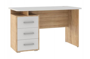 ЛАЙТ 2 Стол компьютерный (1200)  дуб сонома/белый в Салехарде - salekhard.ok-mebel.com | фото