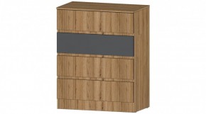 ЛЕНОРА Комод 4 ящика (графит) в Салехарде - salekhard.ok-mebel.com | фото