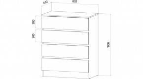 ЛЕНОРА Спальный гарнитур (модульный) графит в Салехарде - salekhard.ok-mebel.com | фото 3