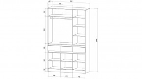 ЛЕНОРА Спальный гарнитур (модульный) кашемир в Салехарде - salekhard.ok-mebel.com | фото 9