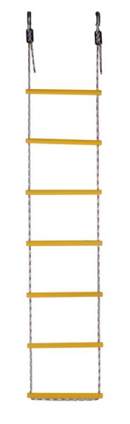 Лестница веревочная 7 перекладин цв.желтый D=25  в Салехарде - salekhard.ok-mebel.com | фото 1