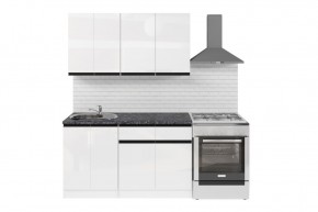 ЛОТОС Кухонный гарнитур Медиум 2 (1400 мм) в Салехарде - salekhard.ok-mebel.com | фото 3