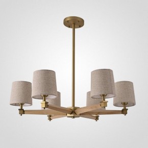 Люстра на штанге Imperiumloft Jorgenson Beige/Light wood STAVRA01 в Салехарде - salekhard.ok-mebel.com | фото