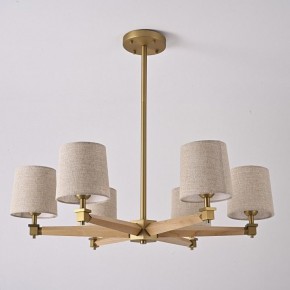 Люстра на штанге Imperiumloft Jorgenson Beige/Light wood STAVRA01 в Салехарде - salekhard.ok-mebel.com | фото 3