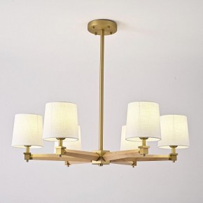 Люстра на штанге Imperiumloft Jorgenson White/Light wood STAVRA01 в Салехарде - salekhard.ok-mebel.com | фото 2