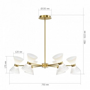 Люстра на штанге ST-Luce SPIRIT SL2004.303.12 в Салехарде - salekhard.ok-mebel.com | фото 2
