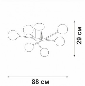 Люстра на штанге Vitaluce V3931 V3931-8/6PL в Салехарде - salekhard.ok-mebel.com | фото 4