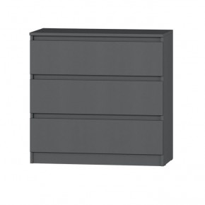 МС "Хилтон" Комод №2 800 (3 ящ.) графит в Салехарде - salekhard.ok-mebel.com | фото