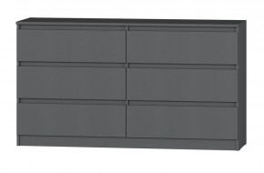 МС "Хилтон" Комод №5 1400 (6 ящ.) графит в Салехарде - salekhard.ok-mebel.com | фото